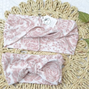 Mommy and Me Set | Mommy and Me Headband | Matching Headbands | Rose Mauve Headband
