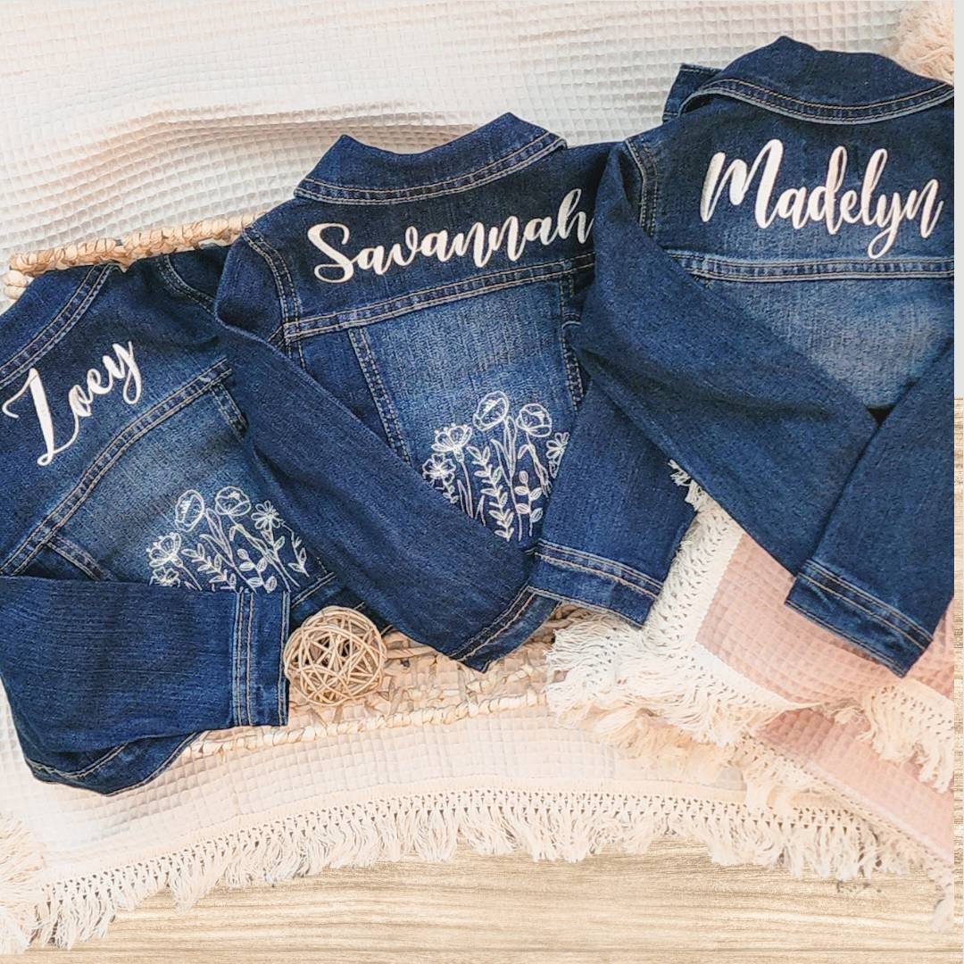 Custom Embroidered Denim Jacket For Babies & Toddlers - Personalized