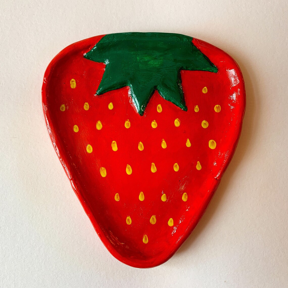 STRAWBERRY DISH Handmade ceramic dish for rings jewellery Etsy