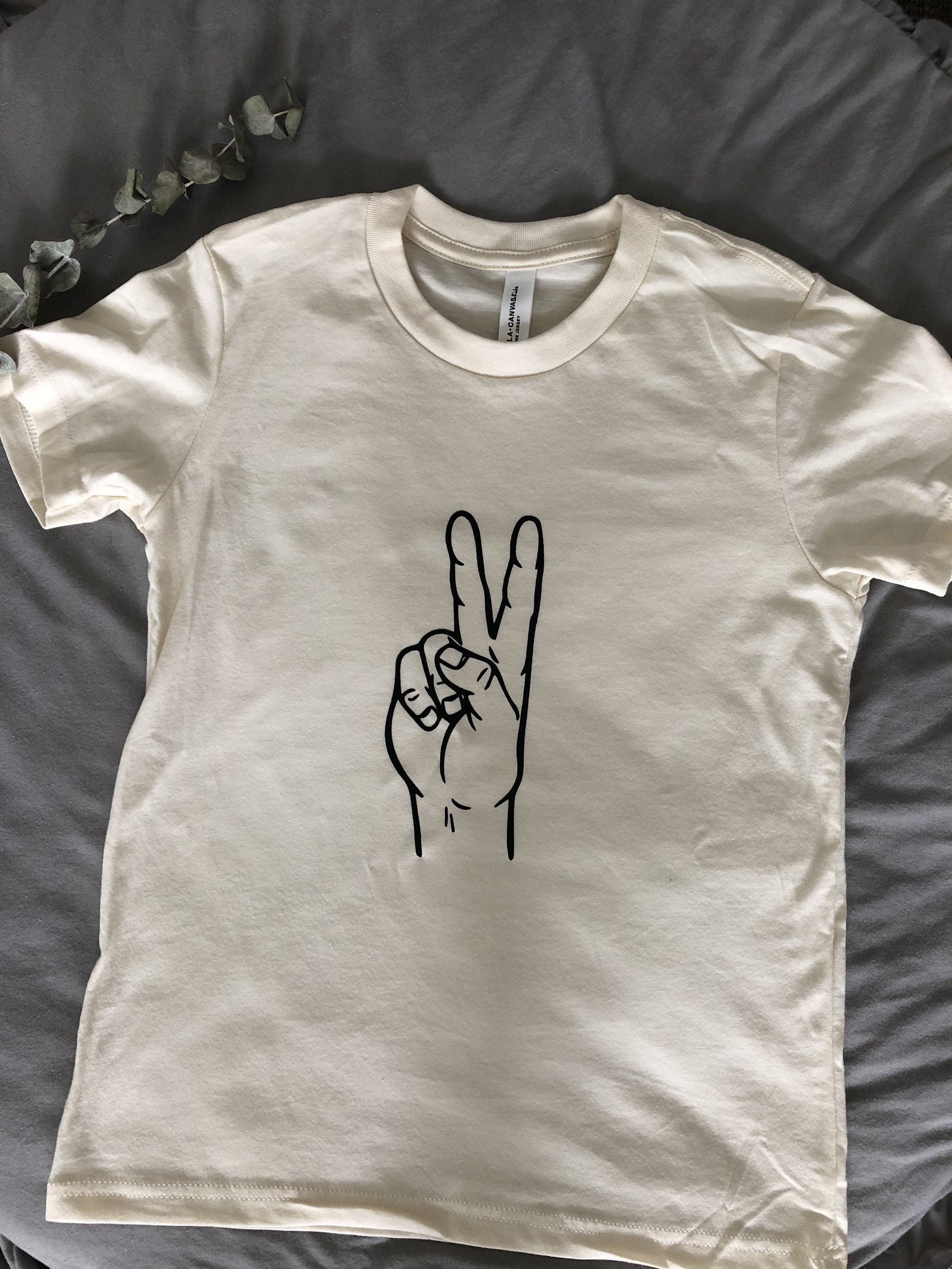 Peace Sign Screen-printed T-shirt Graphic Tee Toddler Tee - Etsy