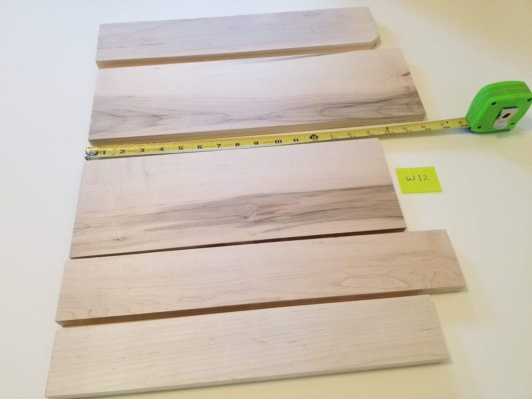 5 Maple Craft Wood Pieces, Small Projects. Lumber. Etsy