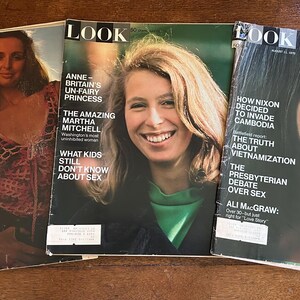 LOOK Magazine 1970 lot of 3