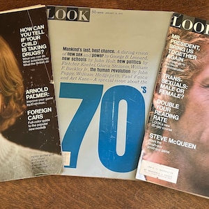 LOOK Magazine 1970 lot of 3