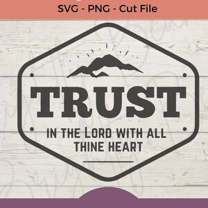 Trust in the Lord 2022 Christian Youth Theme PNG, SVG, Cut file