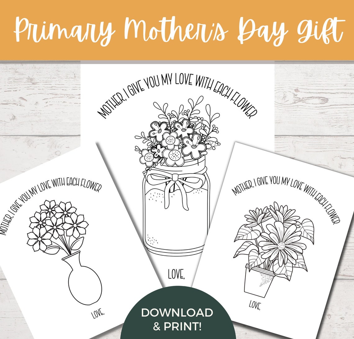 LDS Primary Mother's Day Gift Printable | Etsy