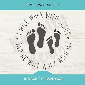 Caminaré con Jesús SVG / 2023 Ven y sígueme / LDS Primary / Christian SVG