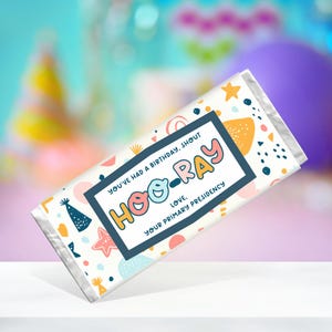 Printable Chocolate Bar Wrapper | LDS Primary Birthday Treat