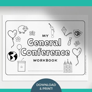 General Conference Preschool Packet | LDS General Conference 2024 | Printable