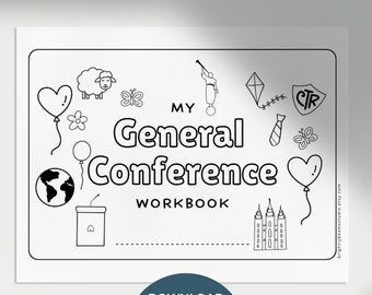 General Conference Preschool Packet | LDS General Conference 2024 | Printable