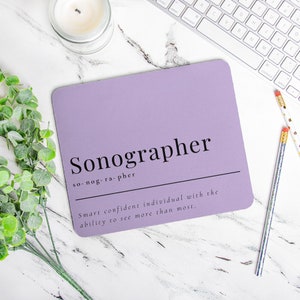 Sonographer/ Ultrasound tech definition Mouse Pad (Rectangle)
