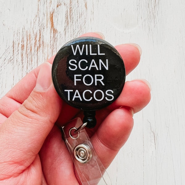 Will Scan for Tacos badge reel-Sonography-Sonographer student-Sonography gift