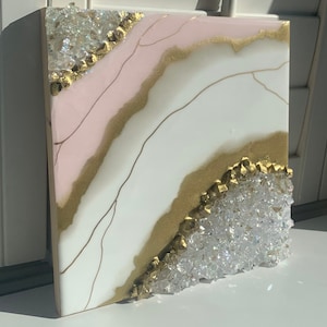 Pink Mini Geode Modern Art