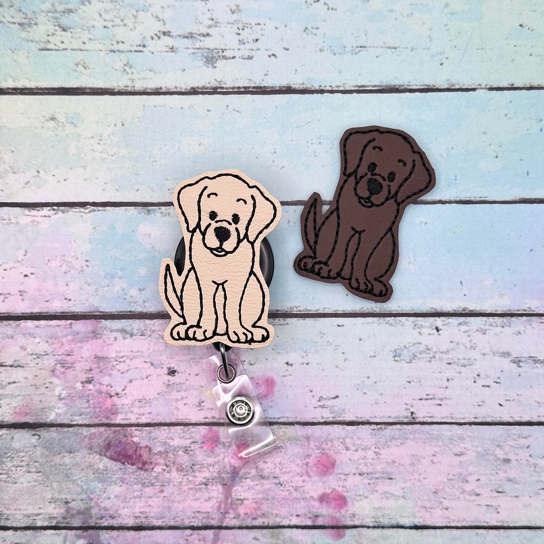 Labrador Badge Reel Yellow Lab Badge Reel Chocolate Lab Dog Lover