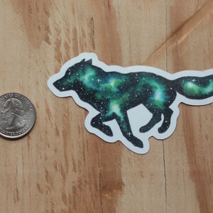 Running Wolf Sticker Watercolor Running Wolf Vinyl Sticker - Etsy