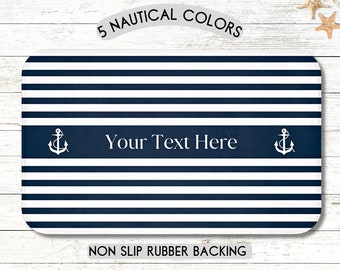 Custom Boat Mat, Boat Gifts Personalized, Boat Accessories, Nautical Gifts, Boat Decor, Nautical Decor, Welcome Aboard, Boat Owner, Sailing