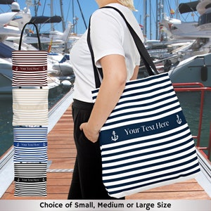 Personalized Boating Bag, Boat Gift Ideas For Women, Boat Nautical Bag, Custom Boat Owner Gift, Boat Accessories, Boater, Sailing Bag, Yacht