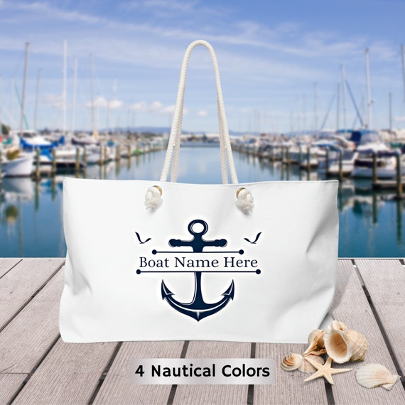 Boat Gifts for Women, Boat Tote Bag, Boat Accessories, Nautical