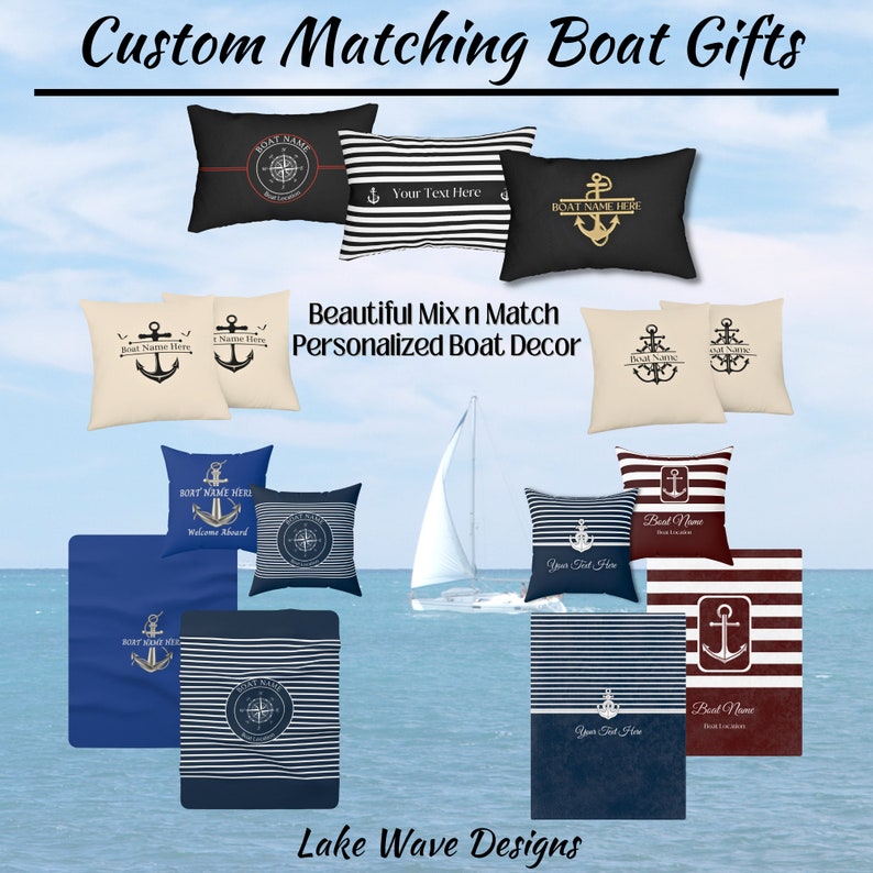 Boat Name Mat Personalized, Custom Boat Gift Ideas, Boat Accessories, Welcome Aboard, Boating Gifts, Nautical Mat, Yacht Gifts, Sailing Gift image 10