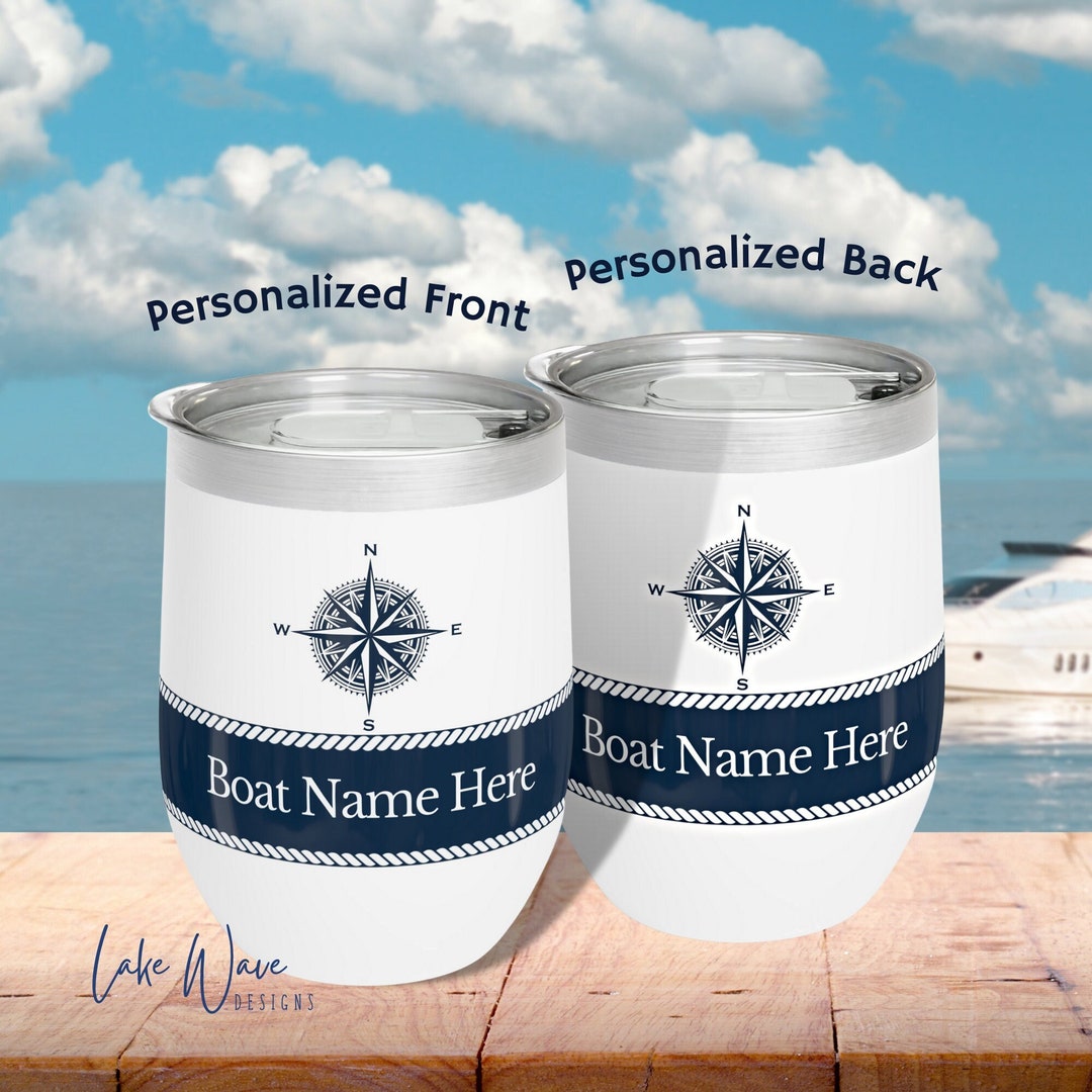 Nautical Gift Personalized Boat Gift Boat Tumbler Boat Etsy