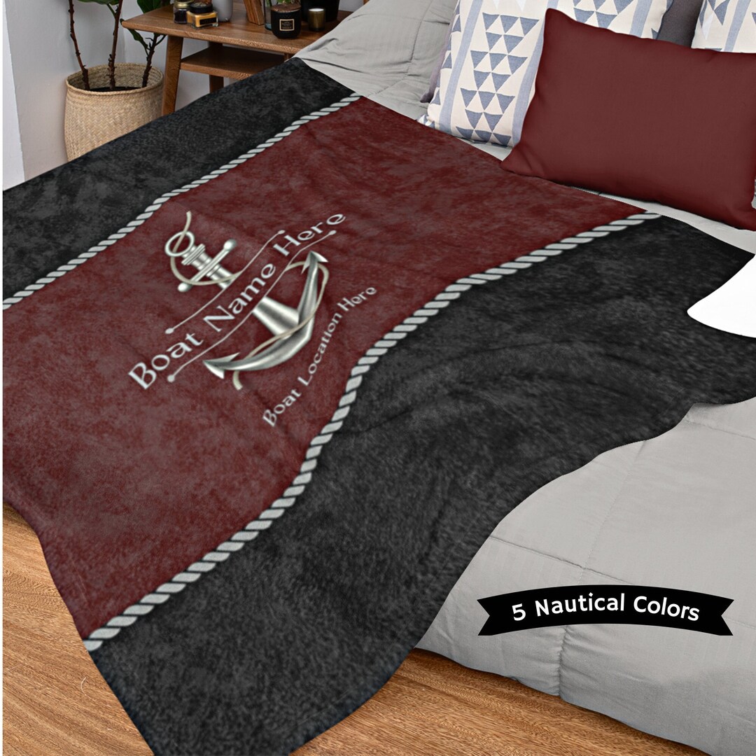 Boat Blanket Boat Bedding Boat Accessories Boat Gifts Boat Etsy