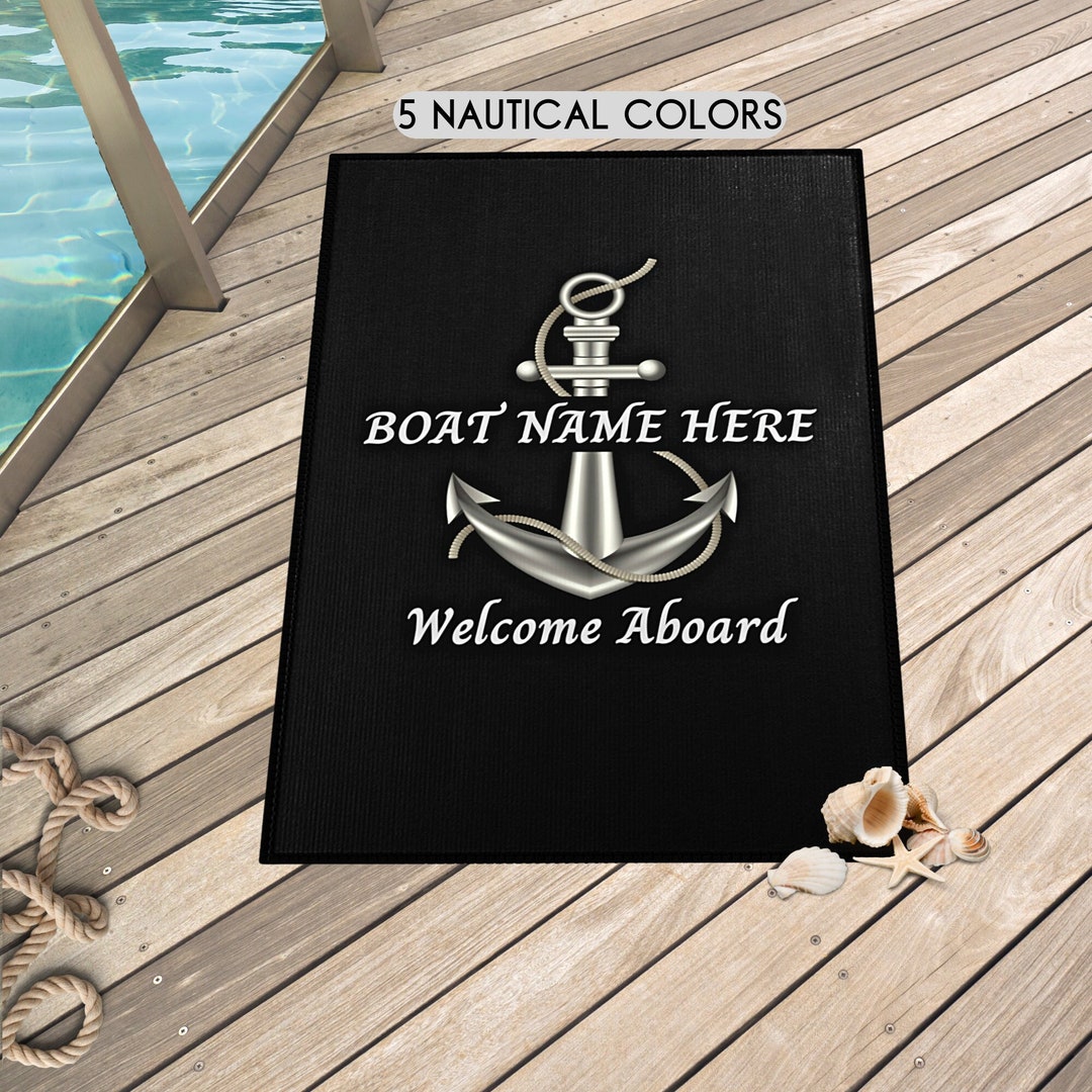 Boat Rug Boat Mat Personalized Boat Gifts Boat Mat Etsy