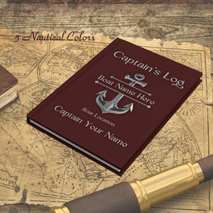 Gift For Boat Owner, Boat Journal, Gift For Boater, Boat Gifts Personalized, Captain Gift, Yacht Owner Gift, Boating Journal, Boat Log Book