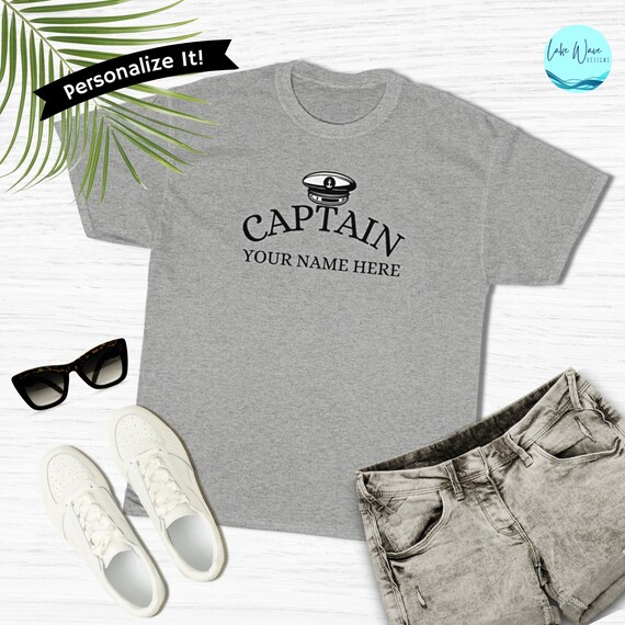 Boat Gifts for Men Boat Tshirt Personalized Boat Captain Etsy