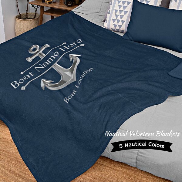 Nautical Blanket Etsy
