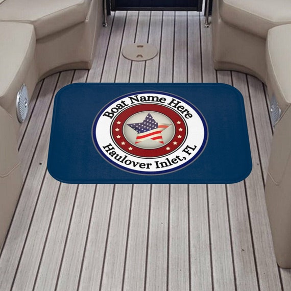 Boat Mat Personalized Boat Gifts Boat Accessories Custom Etsy