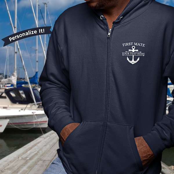 Personalized Boat Hoodie, Custom Boat Clothing, Boat Owner Gift, Boat Gift For Men Women, Boater, Boating Sweatshirt, Boat Captain, Sailing