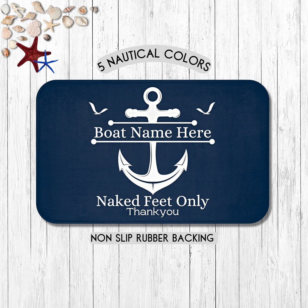 Boat Mat Personalized, Boat Gift, Boat Accessories, Nautical Gift