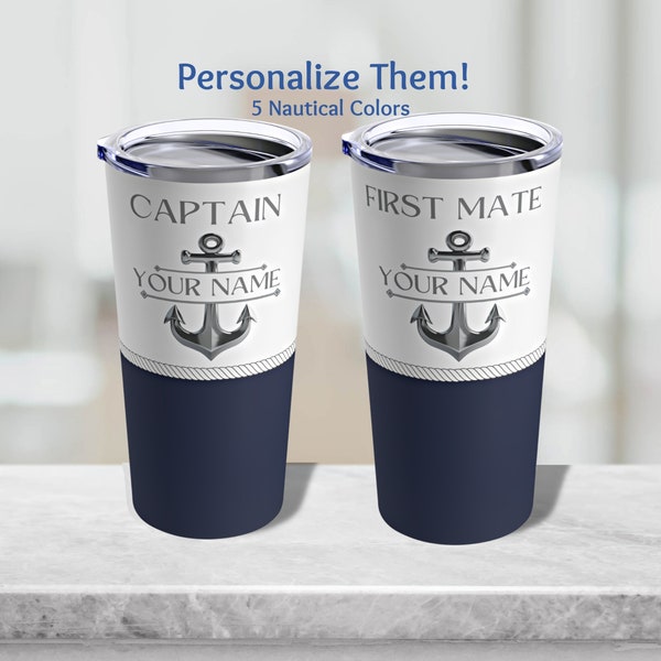 Personalized Boat Captain Gift, Custom Boat Tumbler, Boating Accessories, Boat Owner Gift Ideas, Boater Gift Ideas, Sailing Gift, Yacht Gift