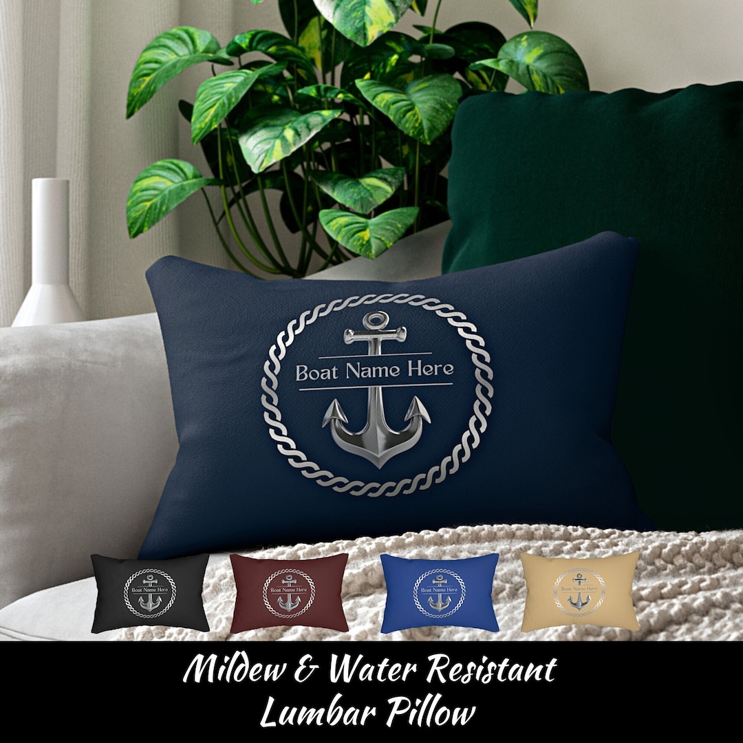 Nautical Pillow, Custom Boat Pillow, Boat Accessories Personalized