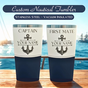 Boat Captain Gift, Boating Family Gift, Boat Owner Gift Ideas, Boating Accessories, Boat Anchor Tumbler, Nautical Gift, Sailing, Yacht Gifts