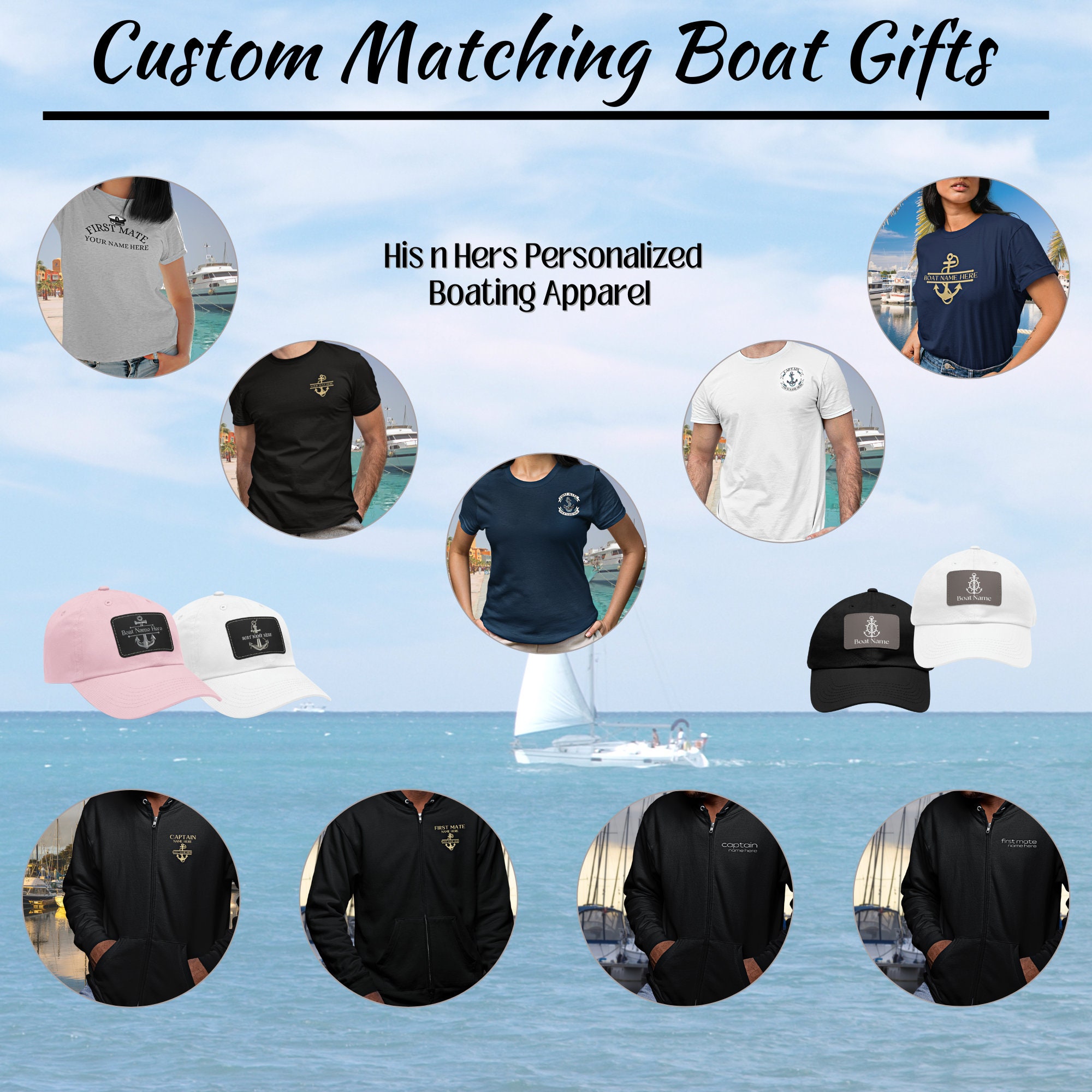 Boat Hand Towels, Personalized Boat Gifts, Boat Accessories, Nautical Hand Towel, Boat Decor, Boater, Boat Owner Gifts, Yacht Decor, Sailing