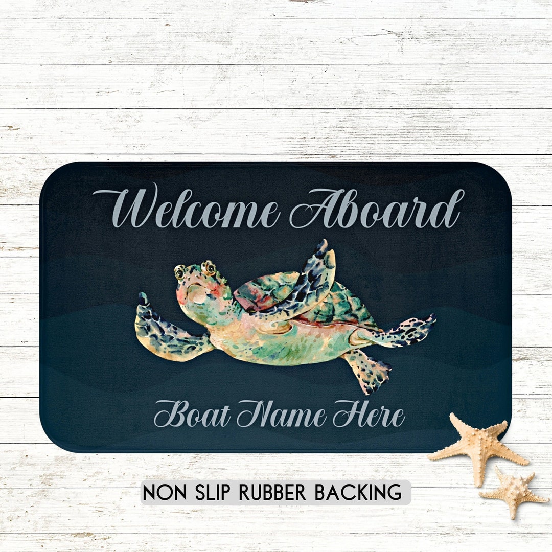 Boat Mat Personalized Boat Gifts Boat Mat Boat Etsy