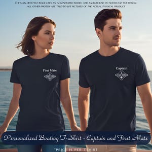 Personalized Boating T-Shirt, Boat Gifts, Boat Accessories, Nautical Captain Gift, Boat Clothing, Boat Owner Gifts, Boat Captain Shirt