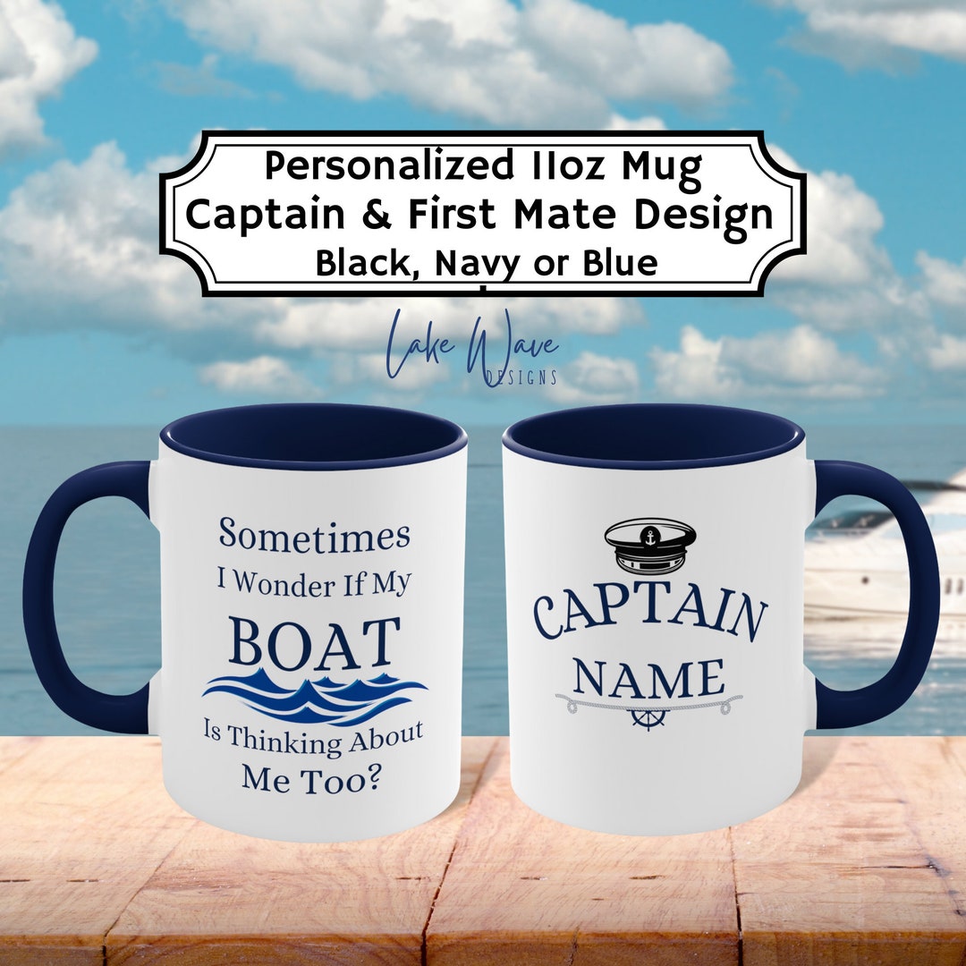 Boat Gifts Ideas, Nautical Boat Mug, Boat Accessories, Boating Coffee