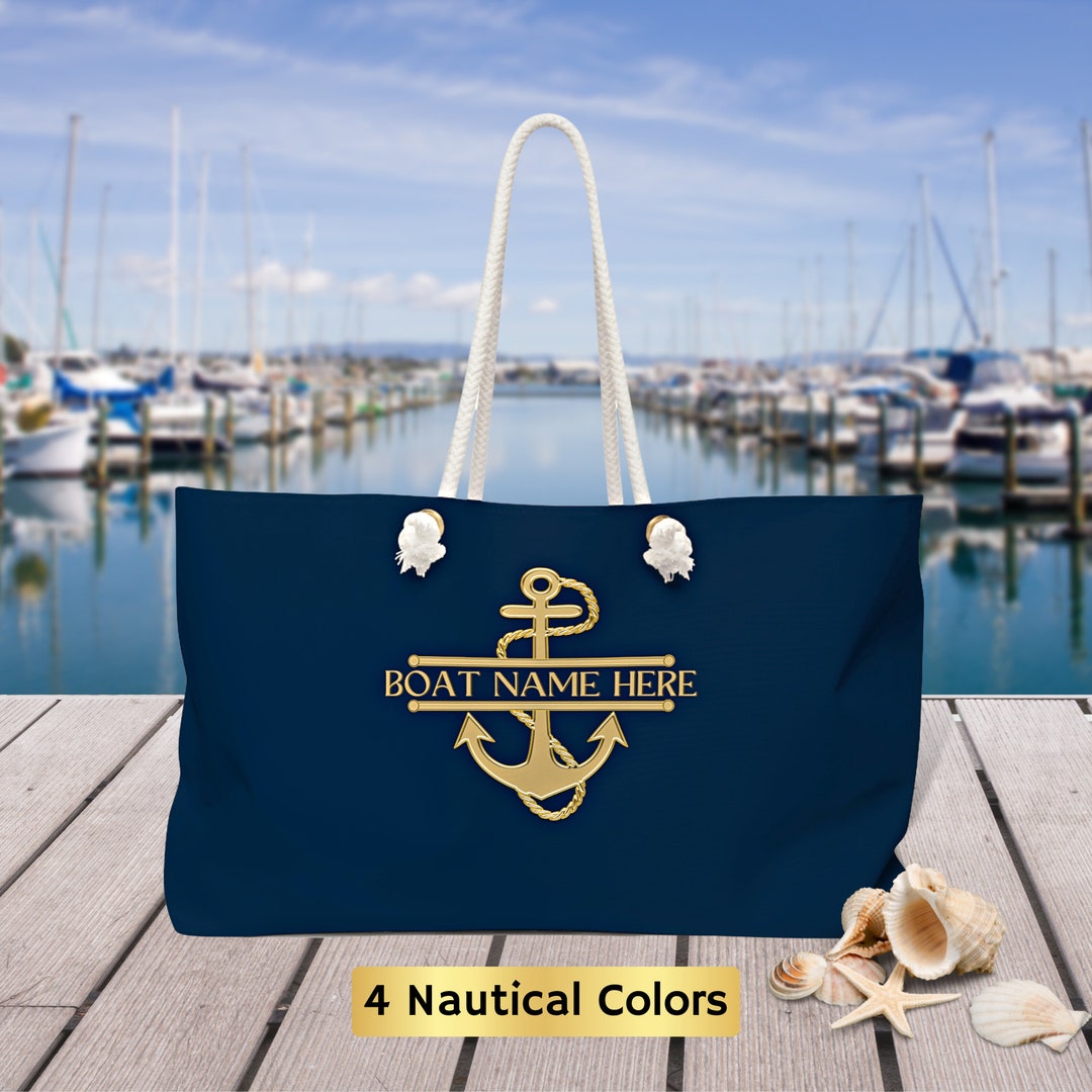 Boat Tote Bag, Custom Boat Gifts, Boat Accessories, Boat Owner Gifts