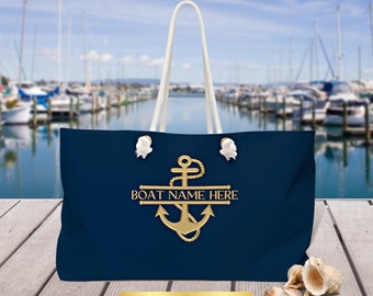 Boating Bag, Boat Gifts For Women, Boat Name, Sailing Bag, Nautical Bag, Boat Accessories, Boat Owner Gift, Boater, Yacht Gift, Sailing Gift