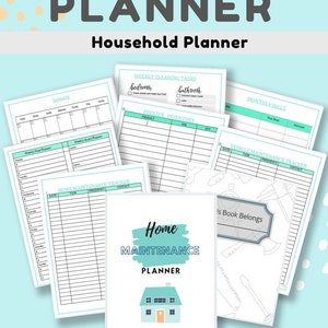 Household Planner Printables, Home Management Binder, Household Binder, Home Binder, Printable Planner Inserts, Life Organizer, A4