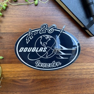 Douglas A-26 Invader Logo Vinyl Sticker