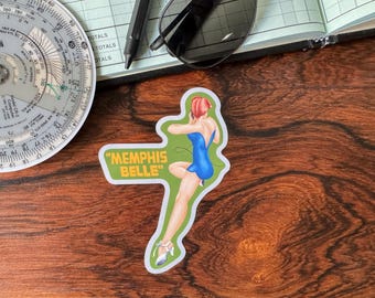 Memphis Belle Blue Version Vinyl Sticker