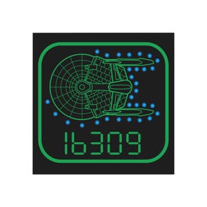 U.S.S. Reliant Shield Prefix Code Magnet