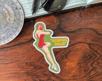 Memphis Belle Red Version Vinyl Sticker