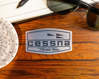 Cessna 310 Brushed Aluminum Vinyl Sticker