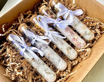 Bath Salts Tube Bath Salt Bath Salt Bath Salt Favors Spa Gift Natural Soak Salt Tube Favors Bath Salt Gift Set Spa Gift Set