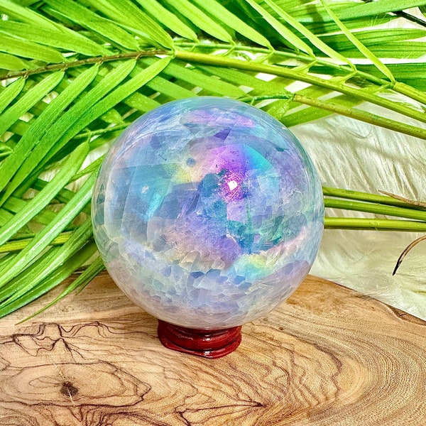 Blue Celestite Sphere Blue Celestite Celestite Crystal Celestite Sphere Statement Crystal Stone Aura Sphere