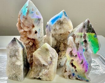 Druzy Geode Druzy Cluster Crystal Agate Crystals Towers Crystal-healing Crystal-tower