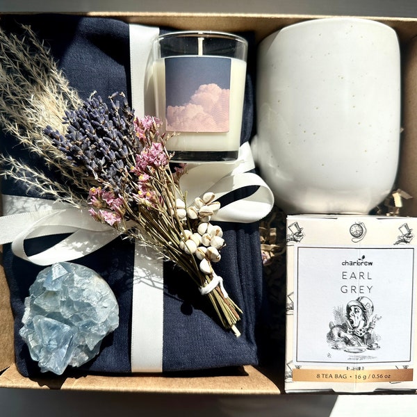 Hygge Gift Box WFH Gift Box Care Package Thinking of You Self Care Gifts Box Exams Care Package  Lsat Care Package  Self Care Box
